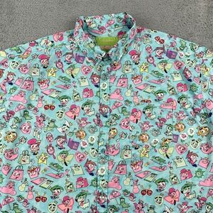 RSVLTS Shirt Mens 4XL Blue Fairly OddParents Nickelodeon Short Sleeve Kunuflex